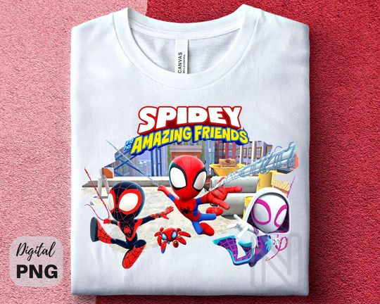 Spidey and his Amazing Friends Shirt, Marvel Shirt, Superhero Birthday Shirt