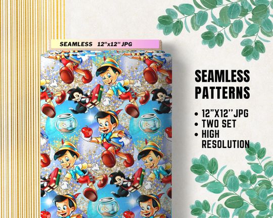 Pinocchio Disney Wrapping Paper
