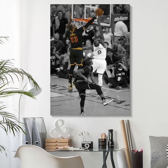 Lebron James Block Poster