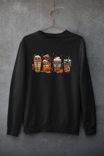 fall coffee Sweater, coffee Shirt, pumpkin spice, pumpkin spiced latte, Fall Crewneck