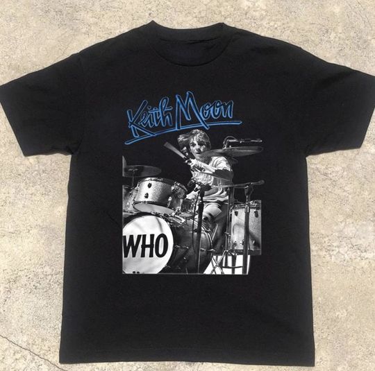 Drummer Keith Moon Classic T-Shirt The Who Pete Townshend Roger Daltrey t-shirt