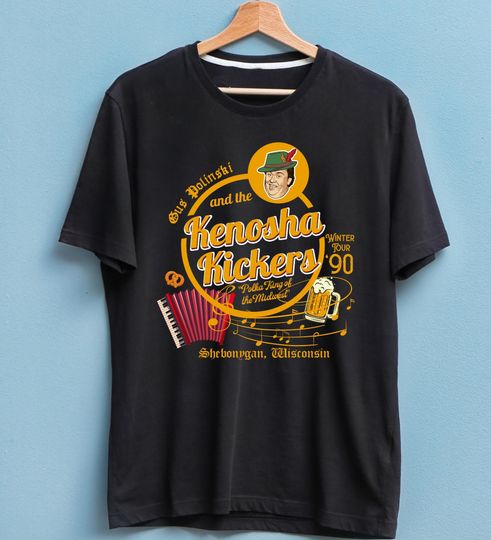 Kenosha Kickers Premium T Shirt, Gus Polinski Shirt, Polka King Of The Midwest Tee