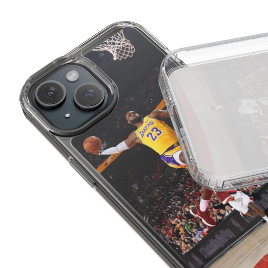 LeBron James Lakers iPhone Case: Minimalist NBA Art Phone Cover