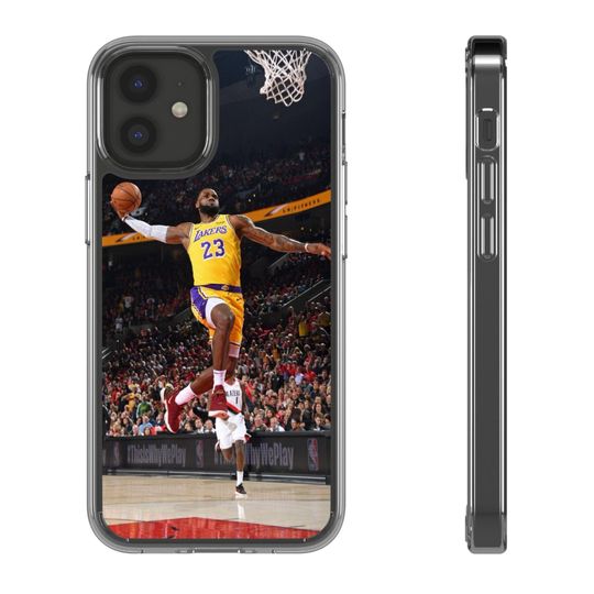 LeBron James Lakers iPhone Case: Minimalist NBA Art Phone Cover