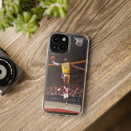 LeBron James Lakers iPhone Case: Minimalist NBA Art Phone Cover