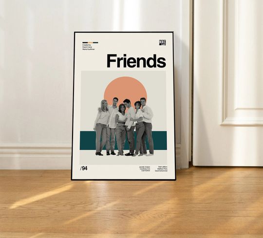Friends TV Show Poster - Vintage Minimalist - Poster