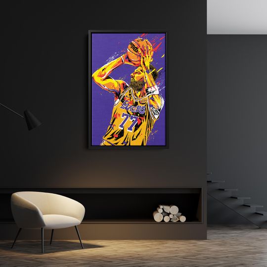 Luka Doncic Pop Art Canvas Print  Los Angeles Lakers Wall Decor  NBA Gift for Basketball Fans, Game Room or Man Cave