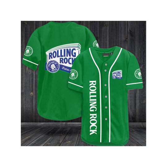 Rolling Rock Beer Baseball Jersey, Beer Lovers