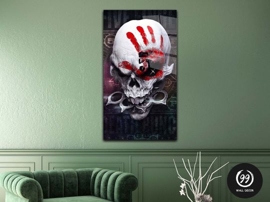 Five Finger Death Punch demon Poster, Wall Art Wall Dcor, Home Decor,