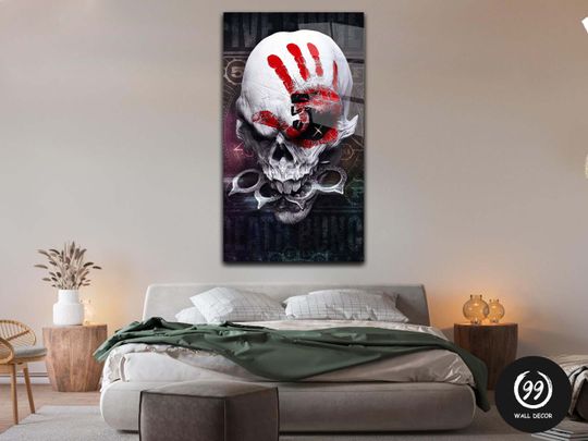 Five Finger Death Punch demon Poster, Wall Art Wall Dcor, Home Decor,
