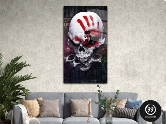 Five Finger Death Punch demon Poster, Wall Art Wall Dcor, Home Decor,