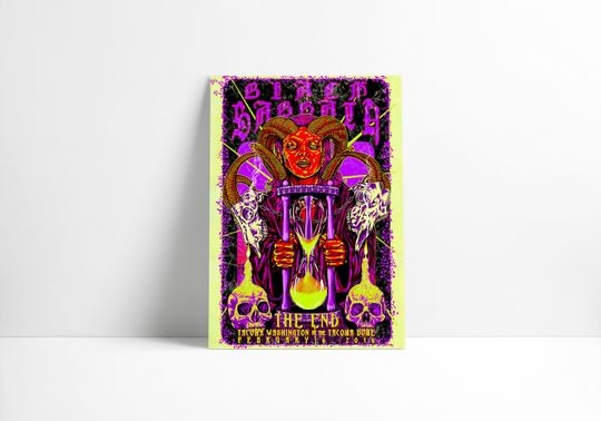 Black Sabbath Lot Ozzy Osbourne The End Tour Poster