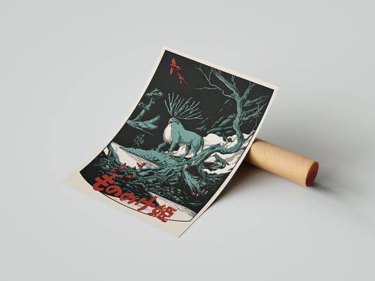Princess Mononoke Vintage Poster