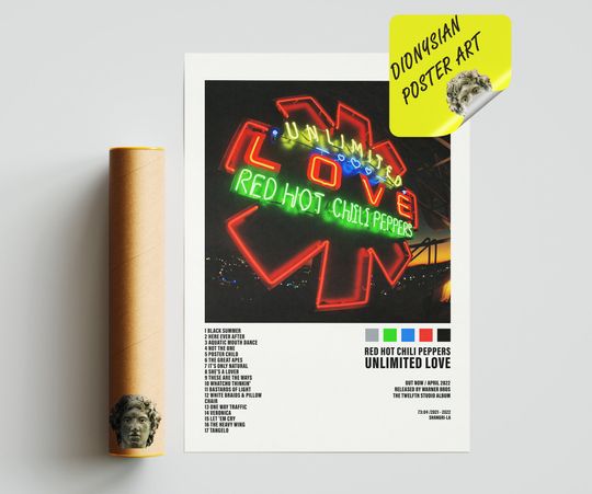 Red Hot Chili Peppers, Unlimited Love Poster | Album Cover Poster