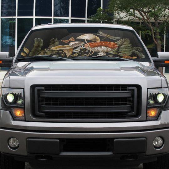 Boho Forest witch Magic mushroom Car Auto sunshade