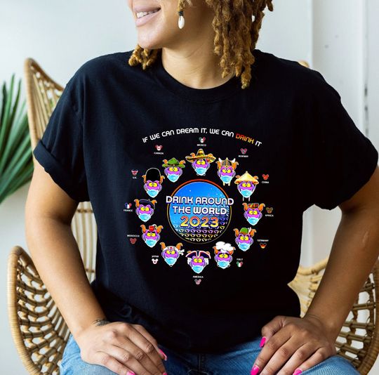 Disney Drinking Around The World 2023 Shirt | Figment Drinking Team Shirt