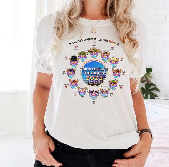Disney Drinking Around The World 2023 Shirt | Figment Drinking Team Shirt