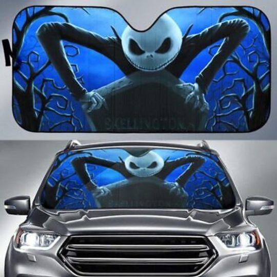 The Nightmare Before Christmas Jack Skellington Car Windshield Sun Shade