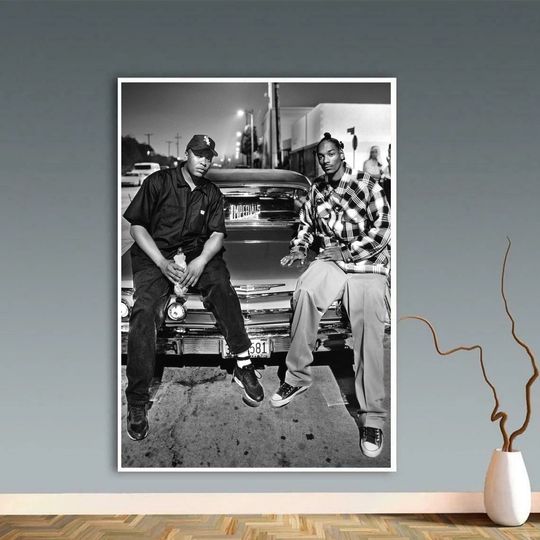Dr.Dre and Snoop Dogg Rapper Music Poster
