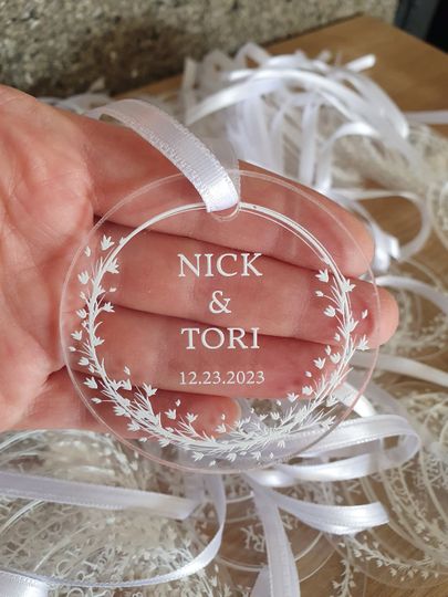 Personalized Family Christmas Ornament: Acrylic Holiday Keepsake