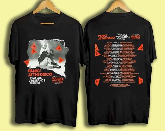 Panic At the Disco Tour The Viva Las Vengeance Tour Shirt, Viva Las Vengeance Tour T-shirt