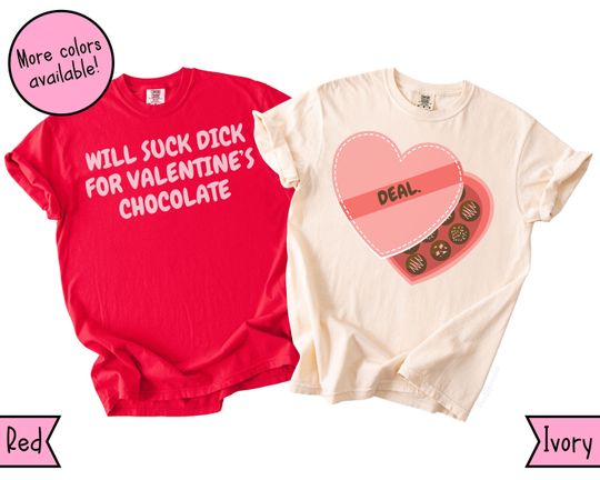 Funny Matching Valentine's Couples Shirts, Raunchy Vday T Shirt for Husband and Wife