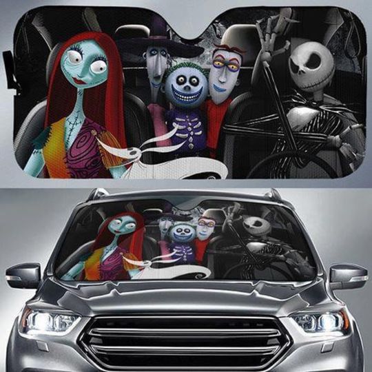 Nightmare Before Christmas Car Sunshade