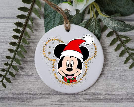 Happy Mouse Christmas Ornament, Disney Christmas Ornament