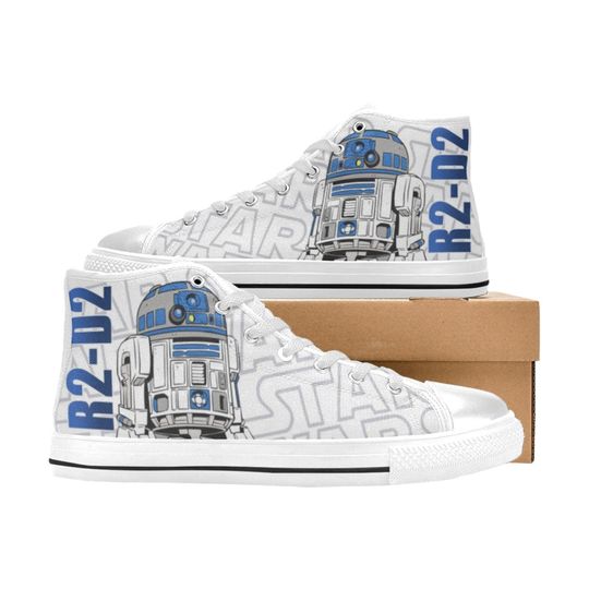Star Wars R2D2 Inspired High Top Canvas Shoes
