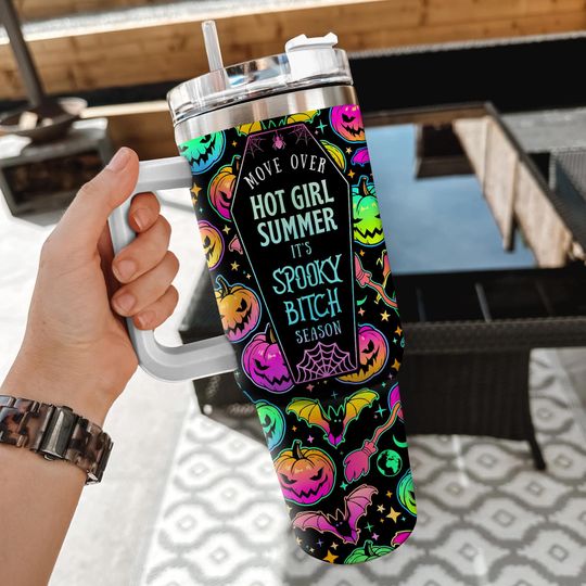 Personalized Halloween Horror Tumbler 40oz: Spooky Season Gift
