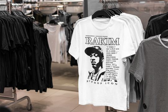 Rakim Old School Hip Hop T-Shirt 90s Rap Tees