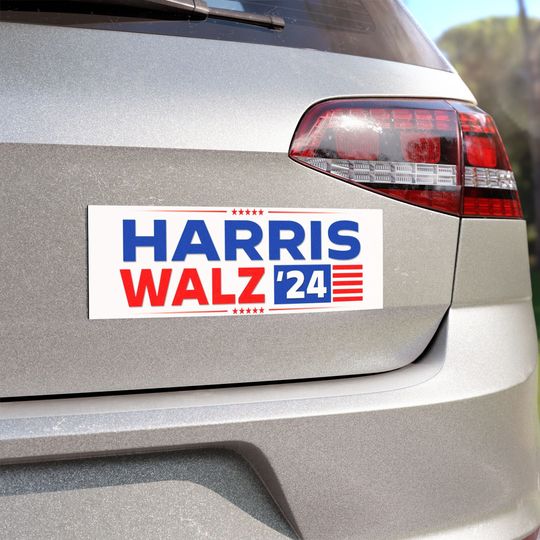 Harris Walz Car Magnet, Harris Walz Bumper Magnet