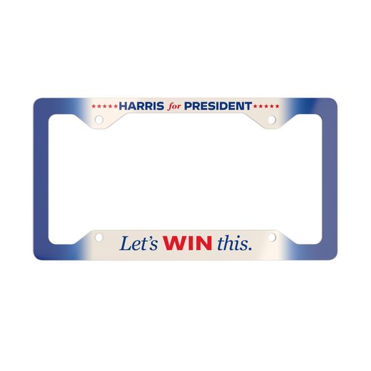 Kamala Harris | Premium Metal License Plate Frame