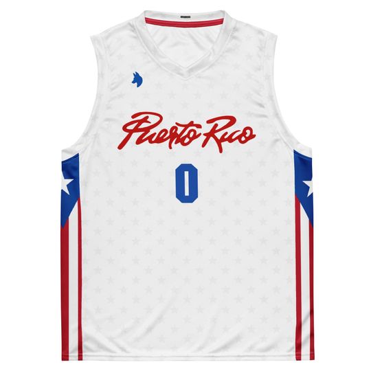 Puerto Rico Ultra White Stars 2025 Basketball Jersey