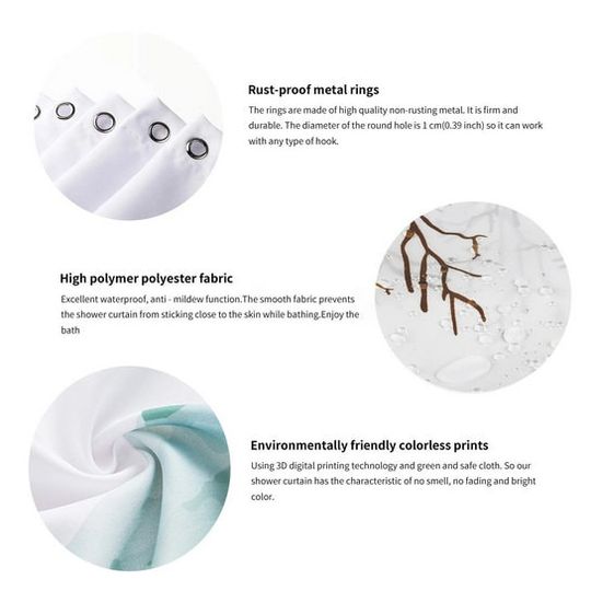 Alpha Kappa Alpha Sorority IV  4pcs Shower Curtain Set