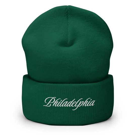 Philly Embroidered Cuffed Beanie