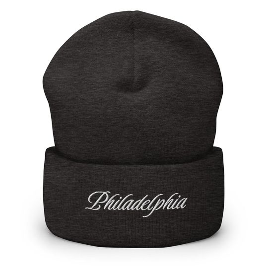 Philly Embroidered Cuffed Beanie