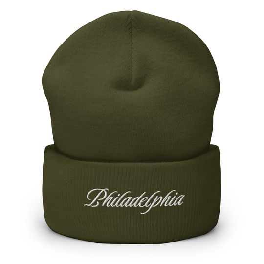 Philly Embroidered Cuffed Beanie