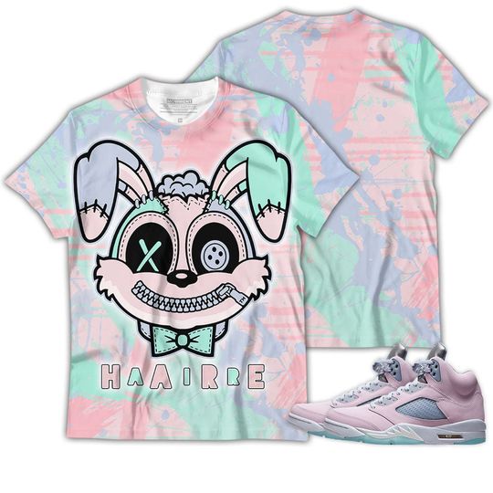 Shirt To Match Jordan 5 Retro Easter - Air Rabit 3D T-Shirt