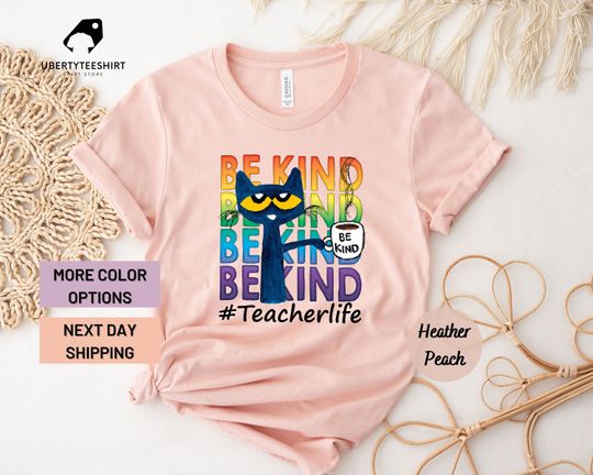 Be Kind Cat Shirt, Pete the Cat Shirt, It's All Good in Preschool Cute Cat Shirt