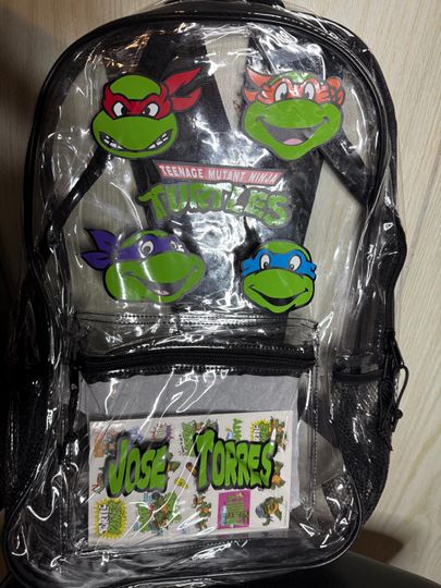 Ninja Turtles Transparent Backpack