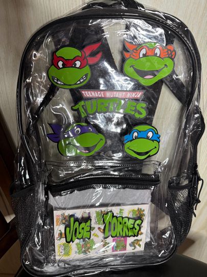 Ninja Turtles Transparent Backpack