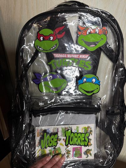 Ninja Turtles Transparent Backpack