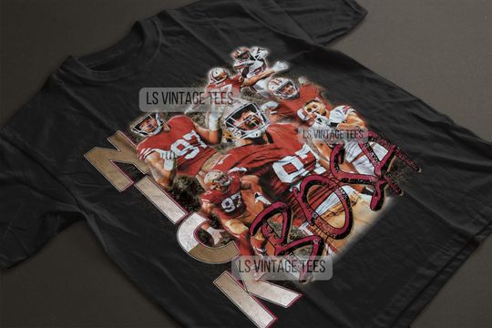 Nick Bosa Shirt - 90s Vintage x Bootleg Style Rap Tee Retro Shirt