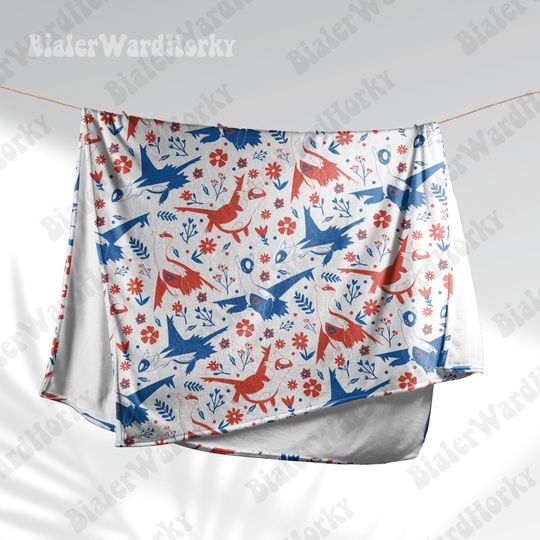 Latios Latias Couple Fleece Blanket: Cozy Gift