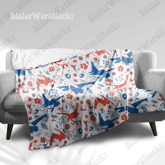 Latios Latias Couple Fleece Blanket: Cozy Gift