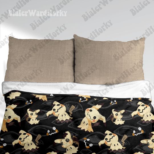 Mystical Ghost Fleece Blanket: Anime Throw Blanket