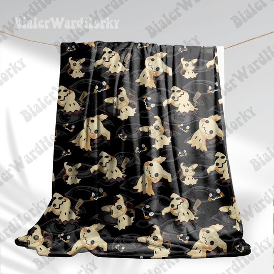 Mystical Ghost Fleece Blanket: Anime Throw Blanket