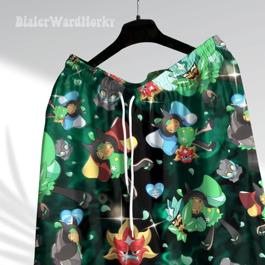 Ogerpon Hawaii Shirt Grass Type Green Shirt Aloha Shirt Anime Shirt Ogerpon Gifts