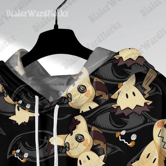 Mimikyu Hoodie Sweatshirt: Shadow Cat Ghost Anime Sweatshirt